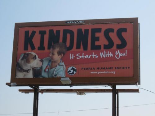 "Kindness, It starts with you!" Billboard
